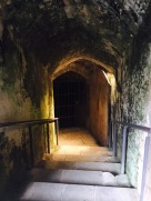 Passageways beneath Winchester Castle.